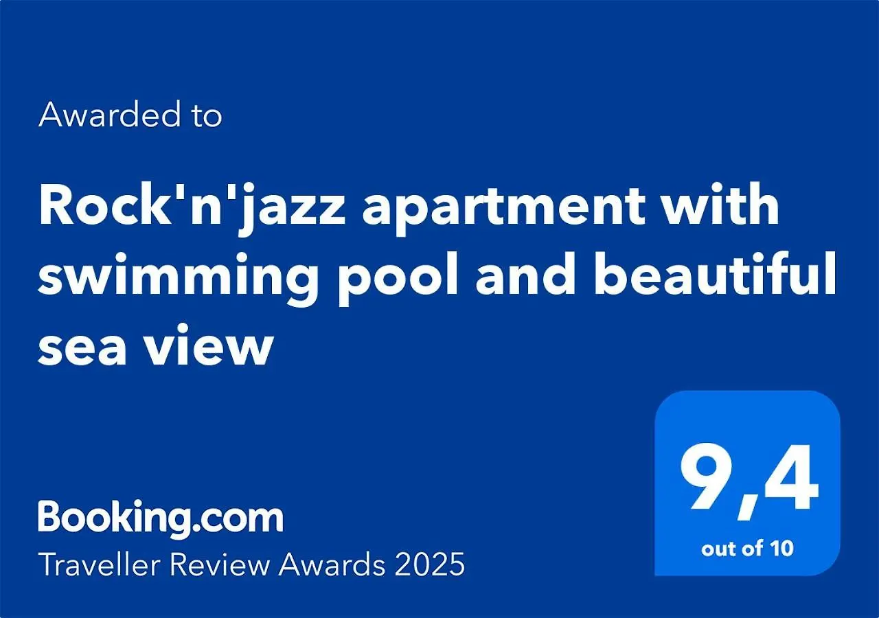 Rock'N'Jazz Apartment With Swimming Pool And Beautiful Sea View Poljane